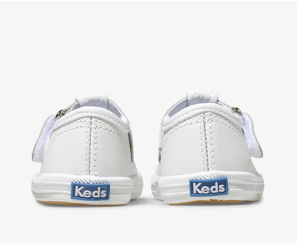 Keds Slip Ons Kinder Weiß - Champion Toe Cap T-Strap - TJX-801263